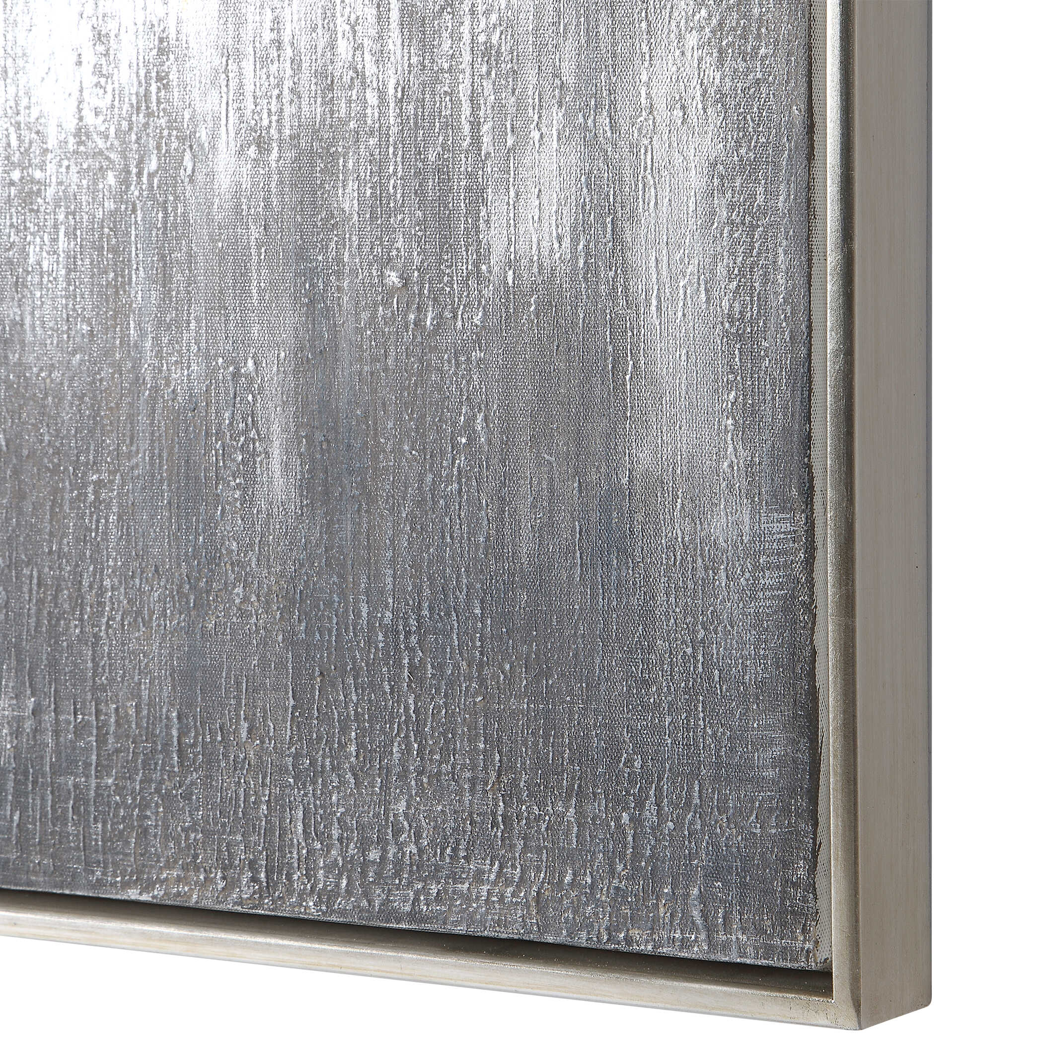 Gray Showers Hand Painted Canvases Set/3 large image 