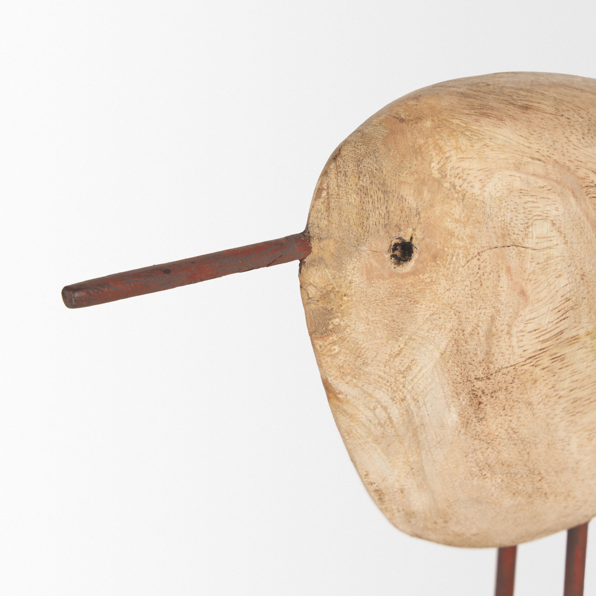 Riri Wooden Bird Decorative Object, by Mercana, 11" length x 3.54" width x 10.5" height View 10