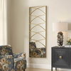 Crossed Up Gold Full Length Mirror, Floor Mirror by Uttermost, 25" width x 70" height x 1" depth thumbnail 3