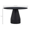 Templo Outdoor Dining Table Black thumbnail 8