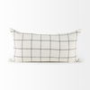 Suzanne 14 x 26 White/Black Square Pattern Decorative Pillow Cover thumbnail 6