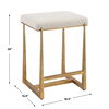 Midas Gold Counter Stool, Furniture by Uttermost, 18.5" width x 26" height x 15.5" depth thumbnail 3