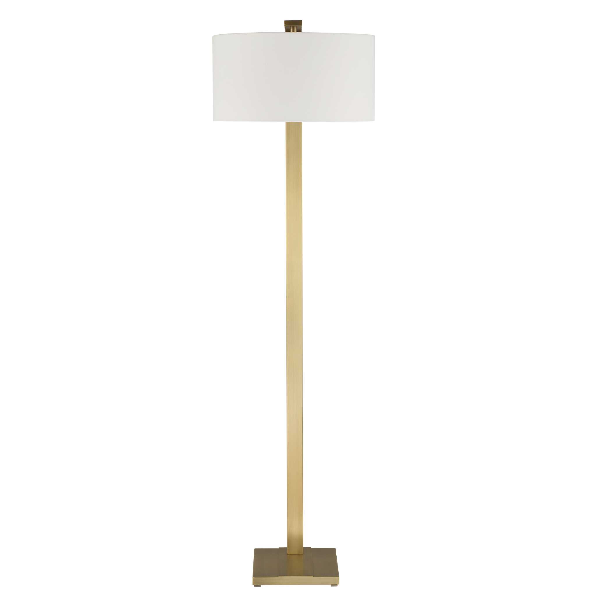 Laight Antique Brass Floor Lamp, by Uttermost, 18" width x 64.5" height x 18" depth View 5