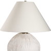 Meryl Aged White Table Lamp, by Uttermost, 1'8" width x 2'0.5" height x 1'8" depth thumbnail 6