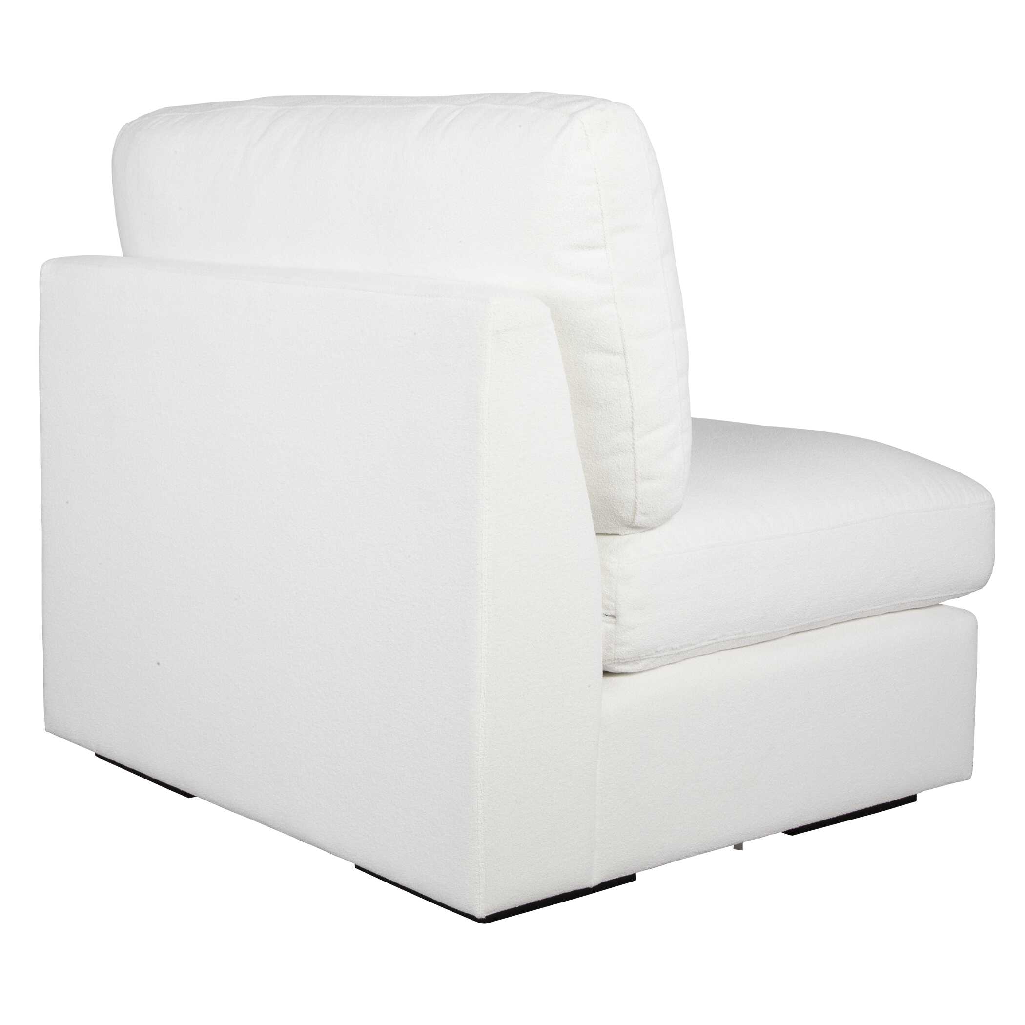 Refuge Armless Arctic White Sofa, Furniture by Uttermost, 40" width x 30" height x 37.5" depth View 6