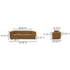 Alora Sofa Fabric Ochre Brown thumbnail 9