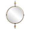 Guardrail Round Mirror, by Uttermost, 31" width x 47.75" height x 3.75" depth thumbnail 1