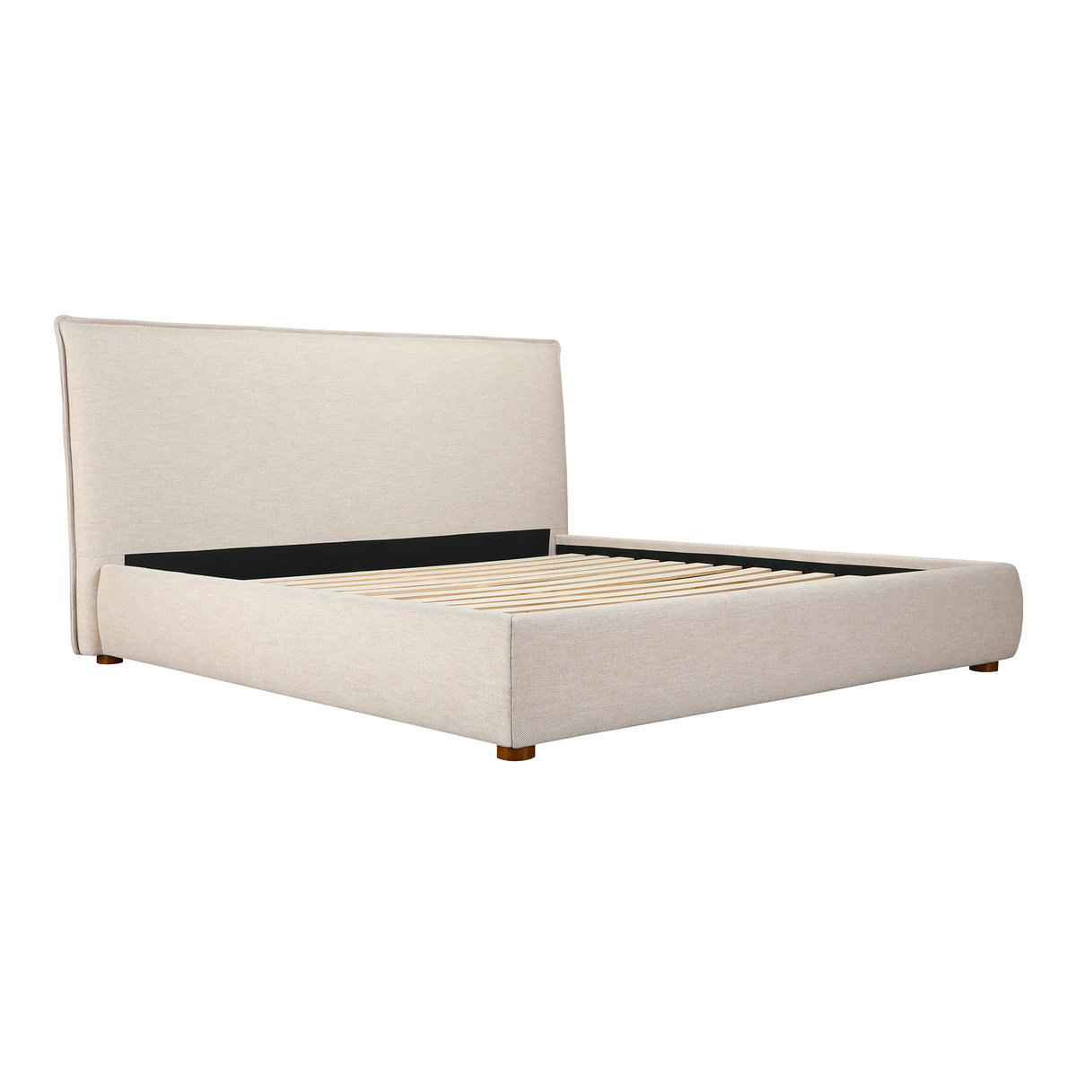 Luzon King Bed Wheat, by Moe's Home, 85.5" width x 45.5" height x 88.5" depth View 4