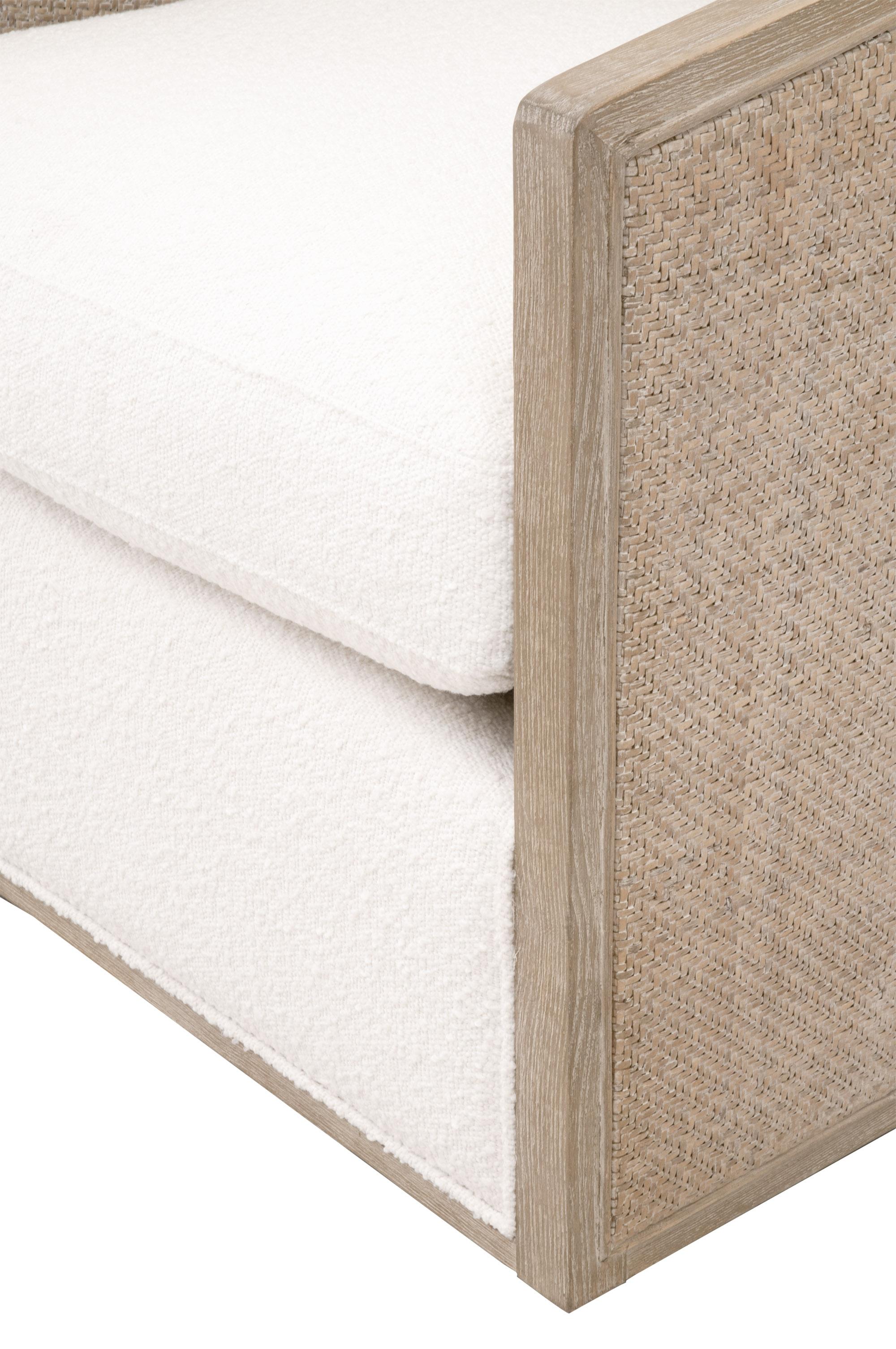 McGuire Swivel Club Chair, Accent Chair by Essentials for Living, 30" width x 35" height x 34.25" depth View 9