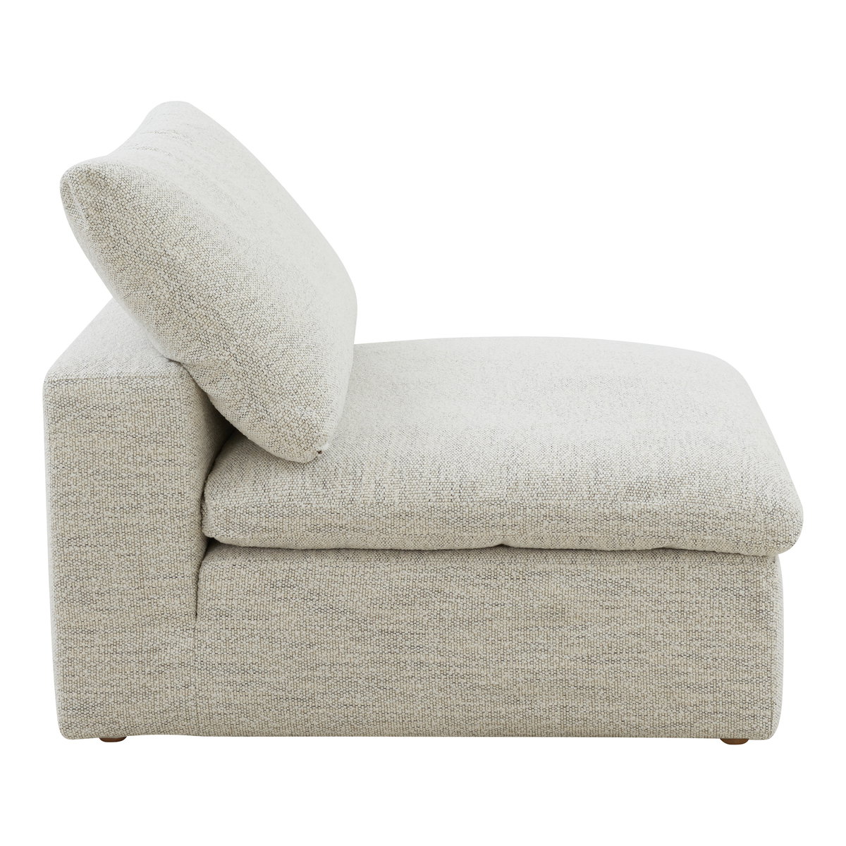 Clay Slipper Chair Coastside Sand, Accent Chair by Moe's Home, 44.5" width x 32.7" height x 44.5" depth View 3
