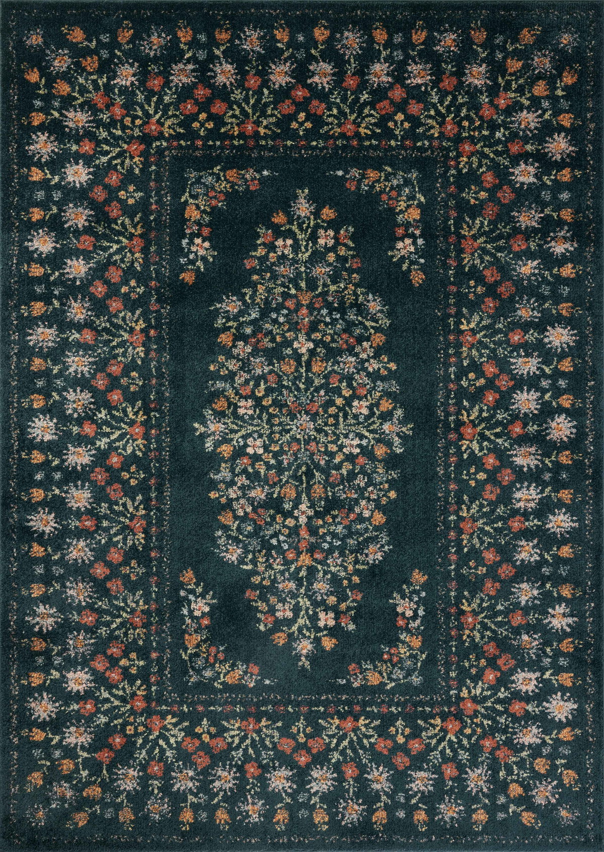 Rifle Paper Co. x Loloi Laurel Rug, 3'11" length x 5'7" width View 1