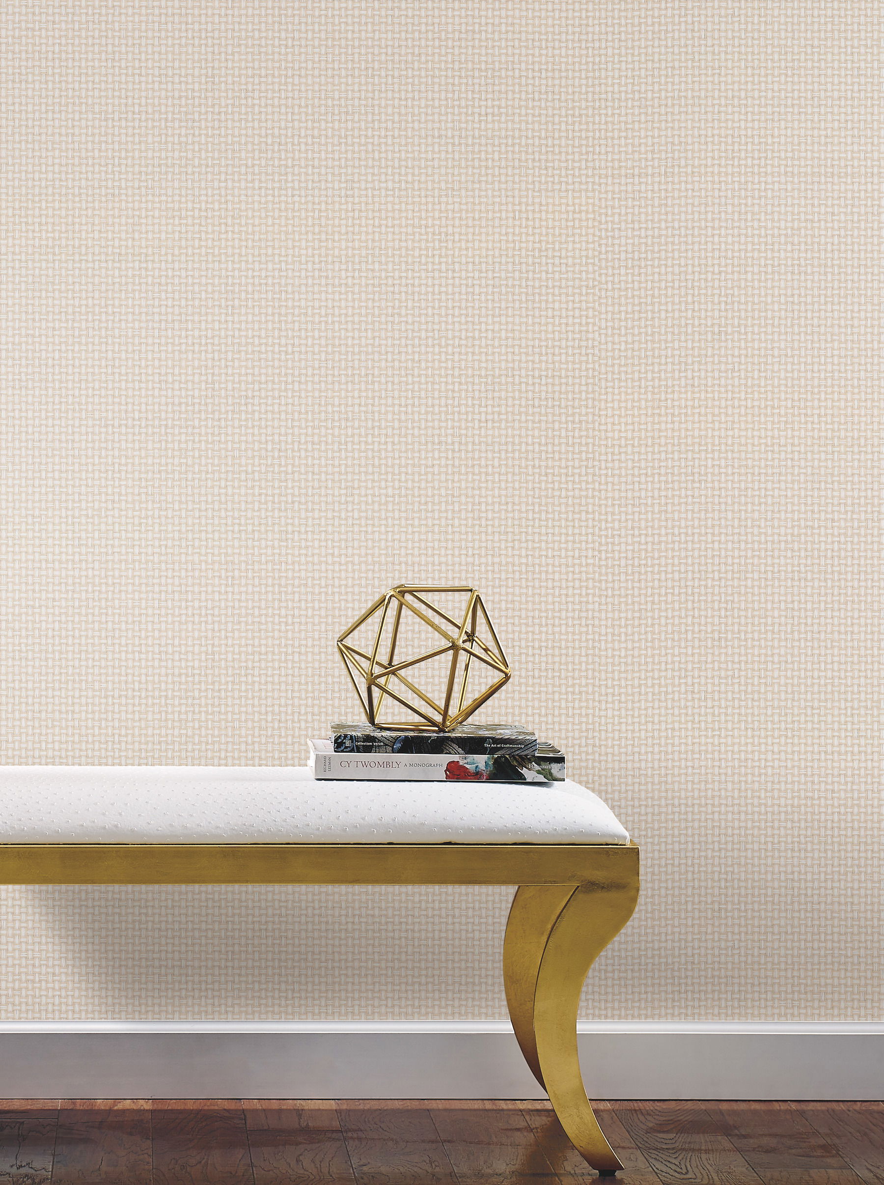 Cottage Basket White Wallpaper, by York Wall, 24' length x 3' width x 0.02" depth View 3