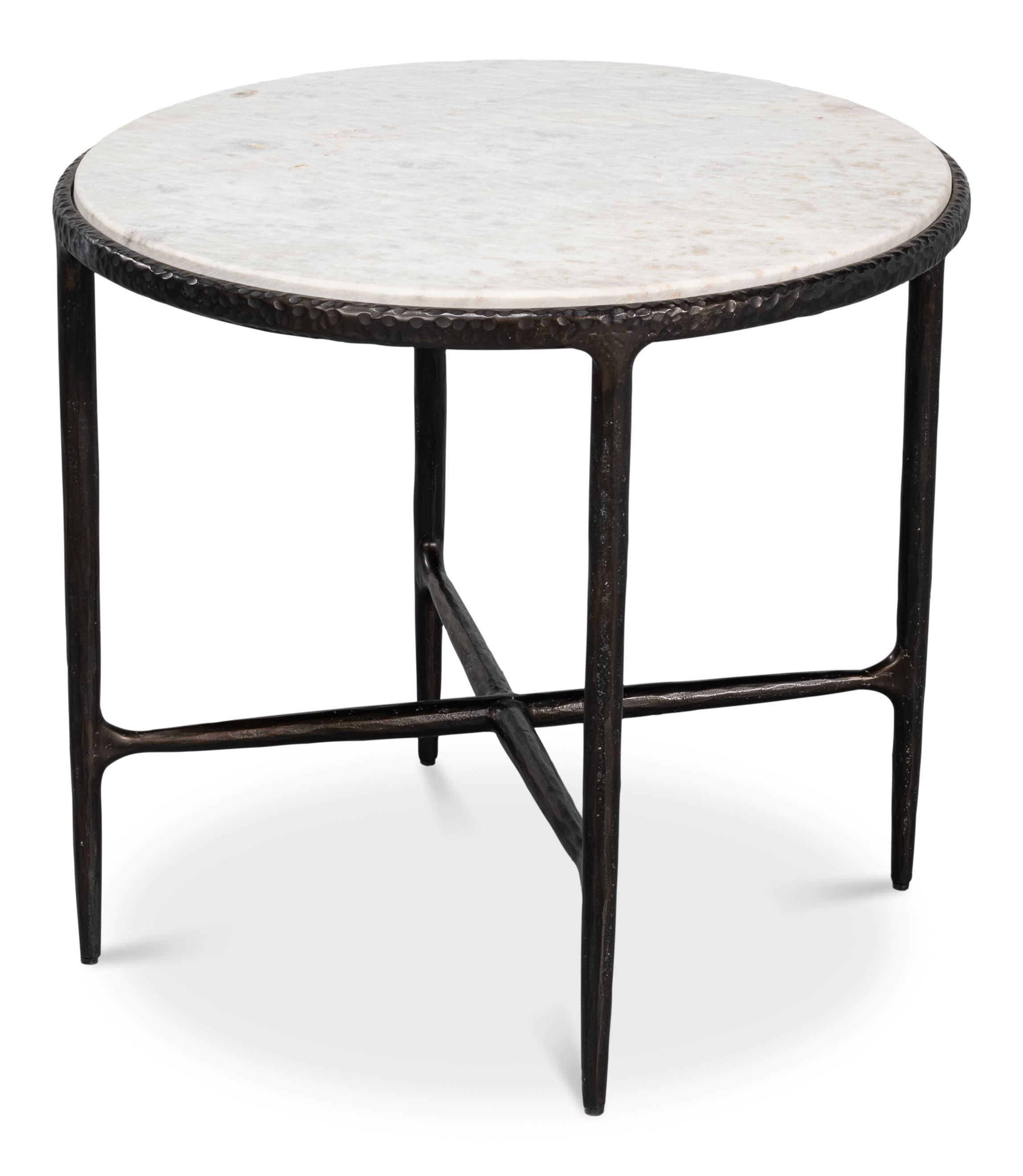 Dakor Round Side Table, Side & End Table by Sarreid, 24" length x 24" width x 22" height View 1