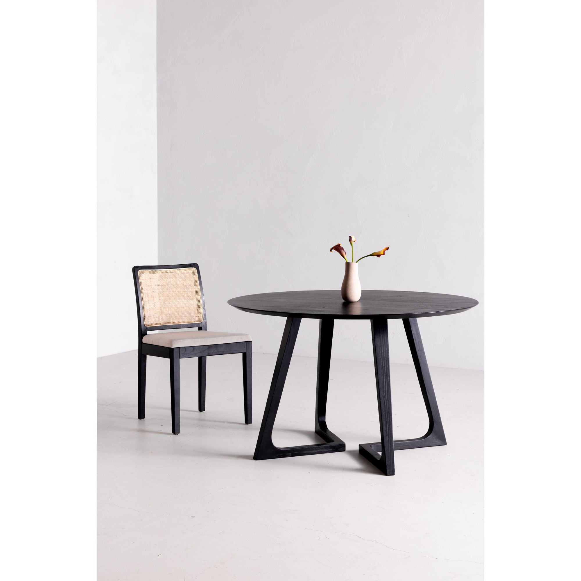 Orville Dining Chair Black - Set Of Two large image 