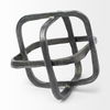 Willem II 9L x 9W Silver Metal Open Cube Decor Object thumbnail 2