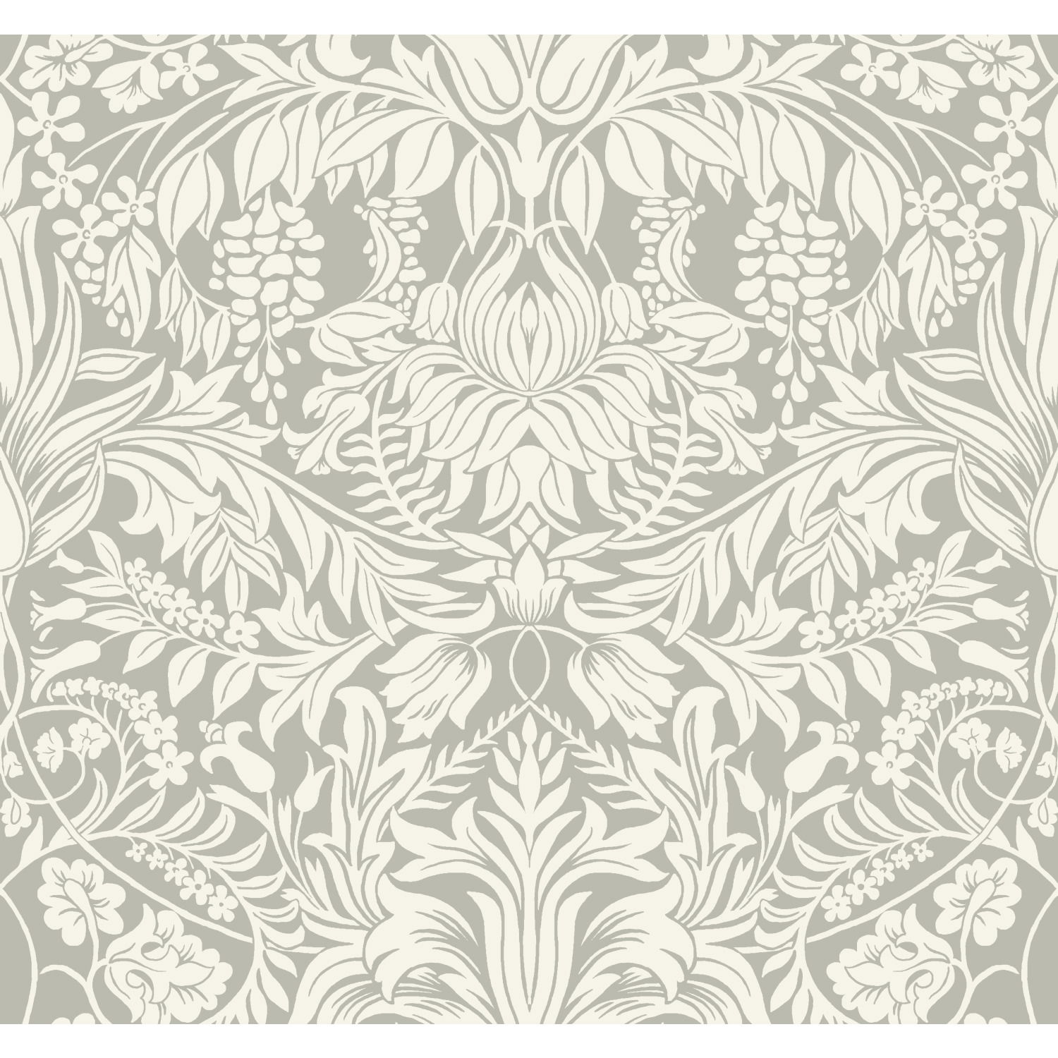 Lockwood Damask Grey Wallpaper Lockwood Damask Grey Wallpaper large image