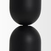 Qamra Short Black Metal Pillar Candle Holder thumbnail 5