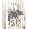 Stay Wild Canvas Wall Art, Sculptural Wall Art by York Wall, 9.6" length x 8" width x 0.02" depth thumbnail