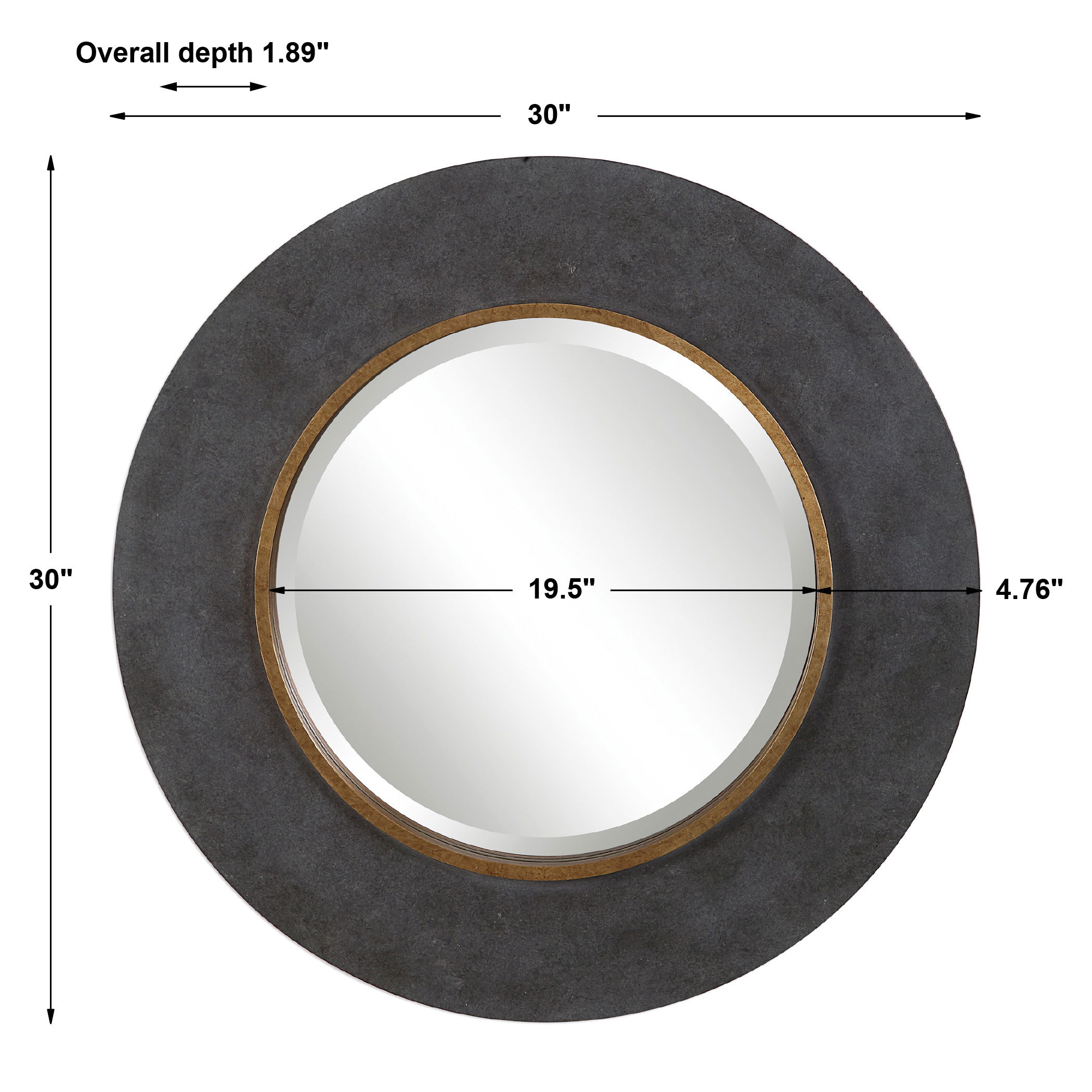 Saul Round Mirror large image 