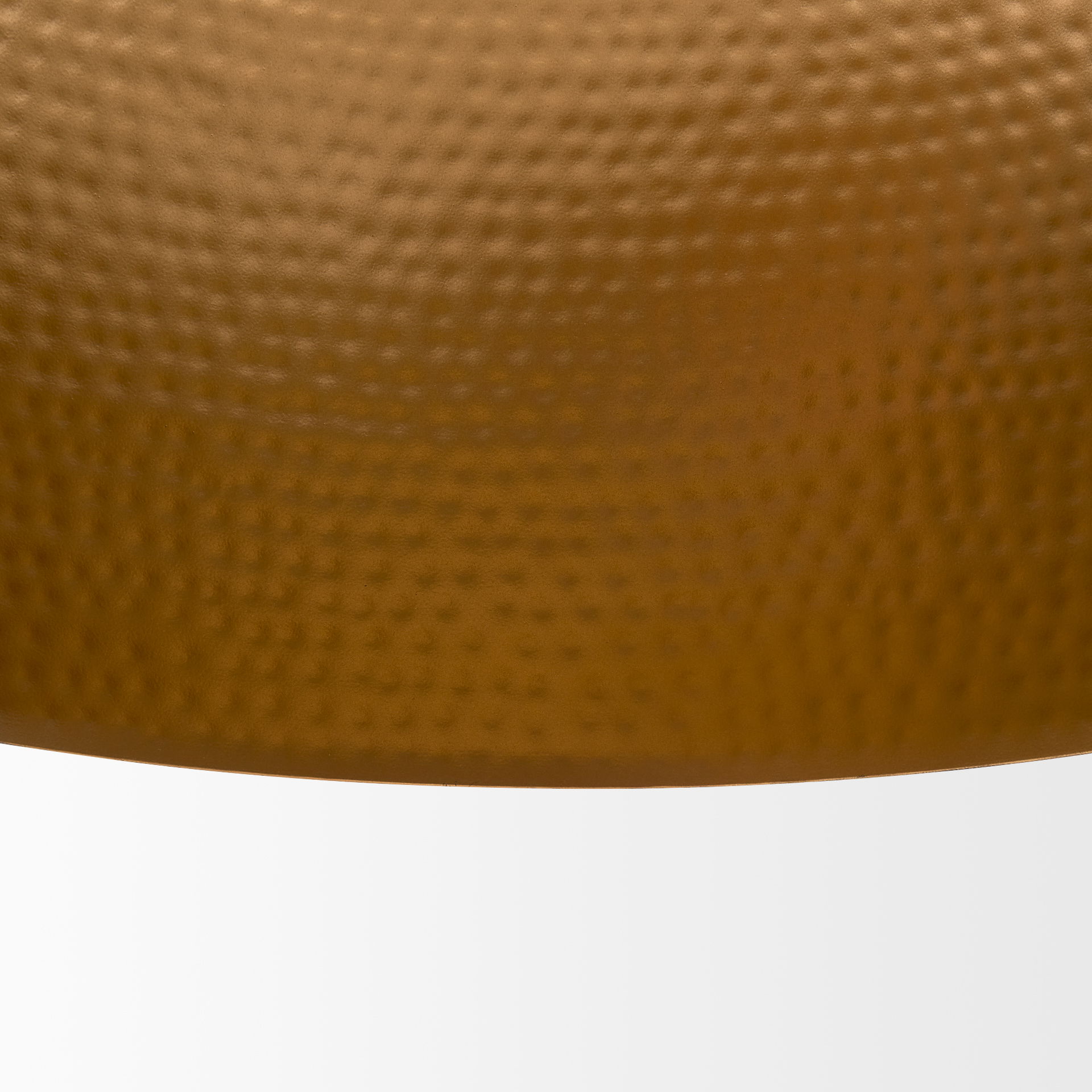 Karina 24' Round Matte Black Hammered Metal Dome Pendant Light, by Mercana, 24" length x 24" width x 17" height View 9