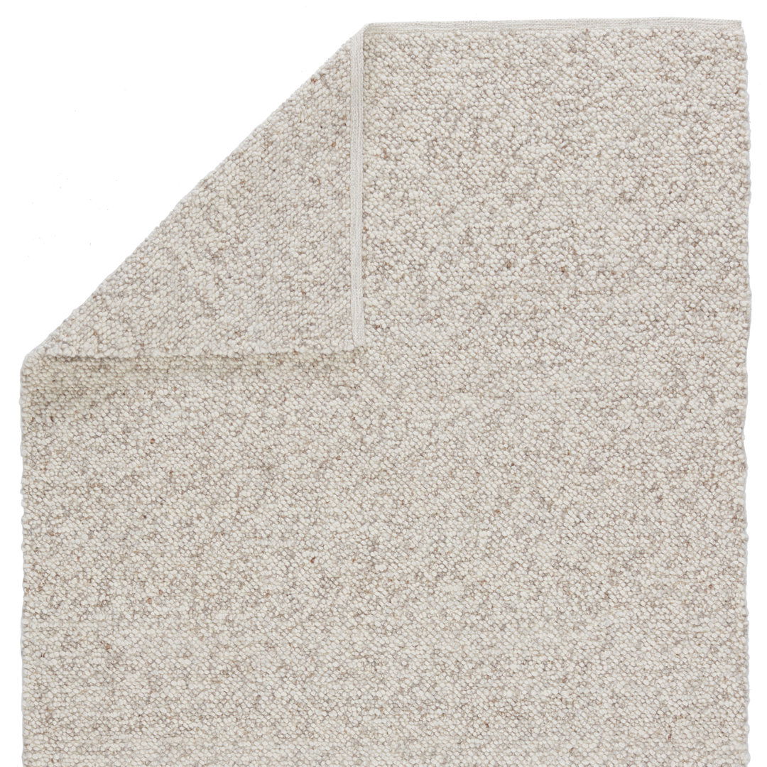 Jaipur Living Hadren QTM04 Handmade Solid White and Light Gray Area Rug (9'x12') large image 