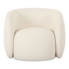 Rae Outdoor Accent Chair Cream, Outdoor Chair by Moe's Home, 2'8" width x 2'2" height x 2'5" depth thumbnail 1