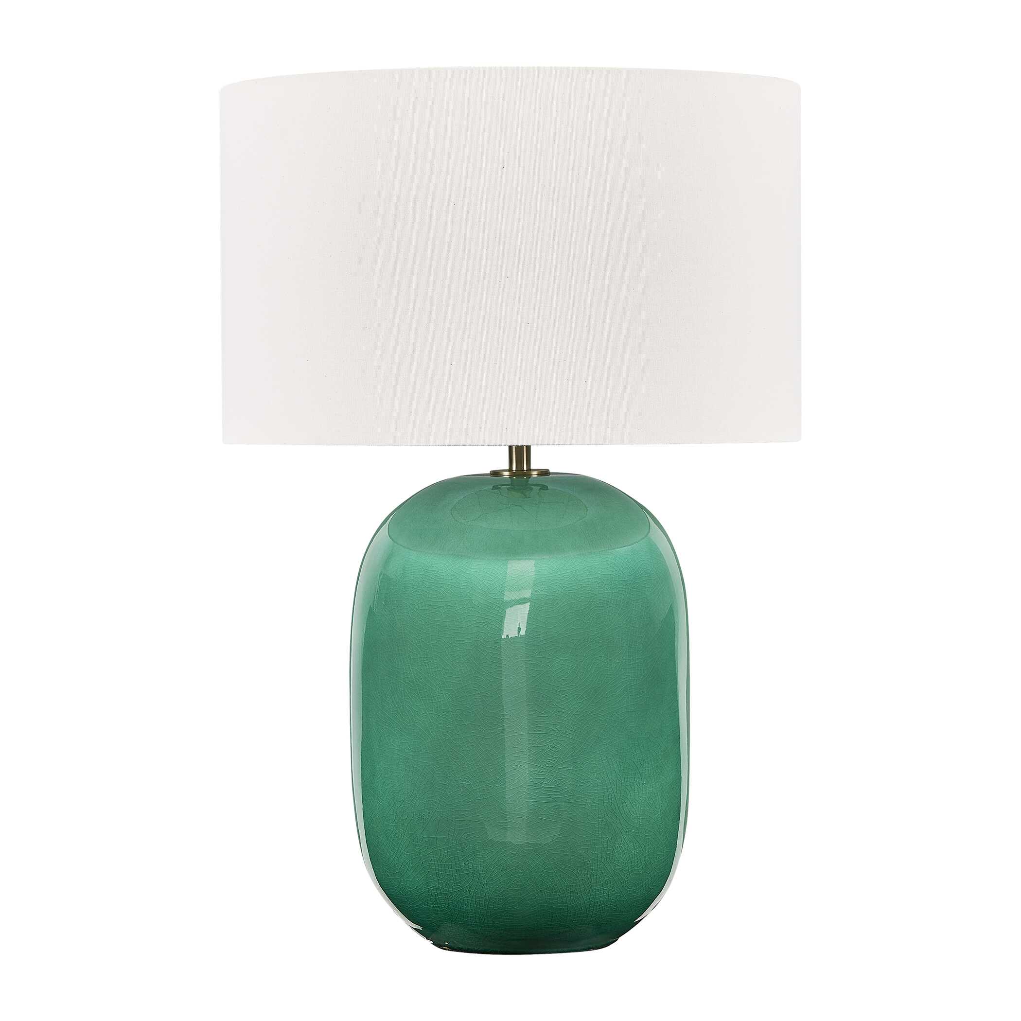 Hollis Teal Table Lamp, by Uttermost, 19" width x 28.25" height x 19" depth View 4
