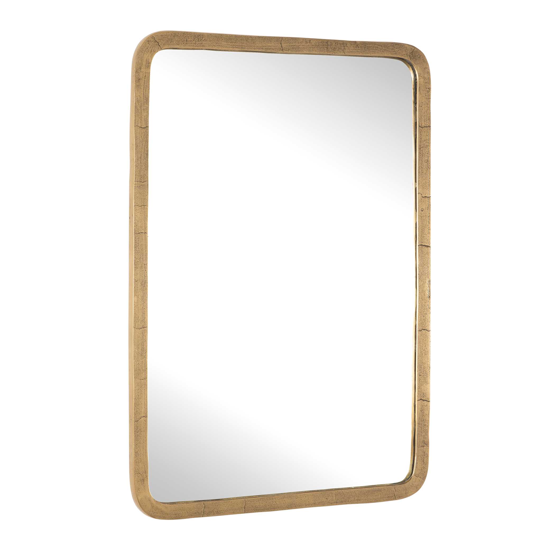 Vestry Antique Brass Mirror, by Uttermost, 24" width x 35.5" height x 0.75" depth View 5