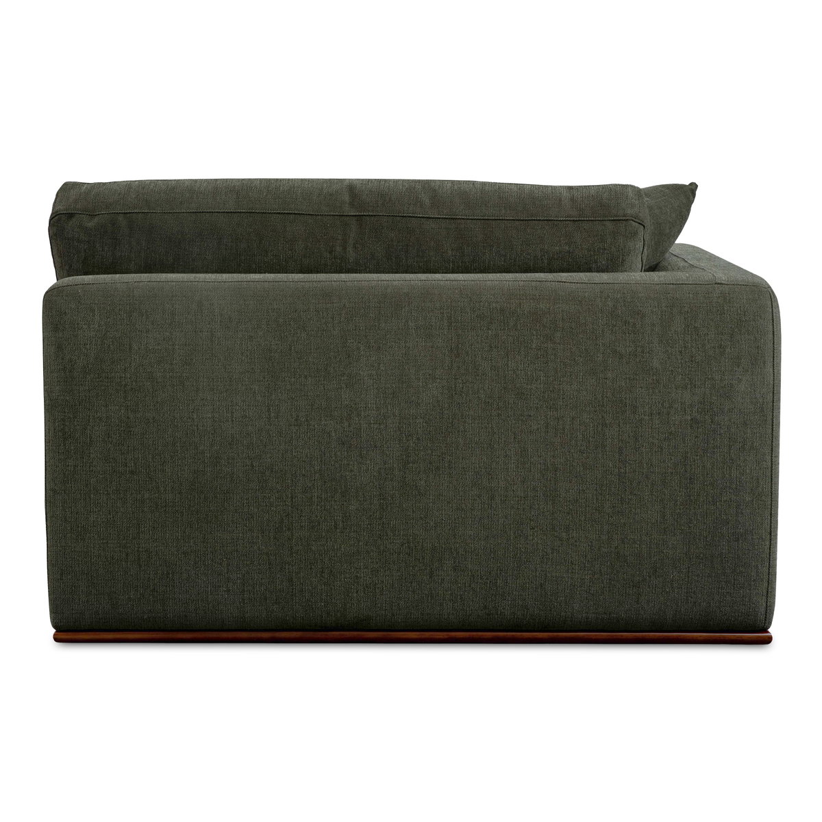 Rue Left Arm Facing Chair Deep Green, Sectional Sofa by Moe's Home, 47.6" width x 23.6" height x 41" depth View 5