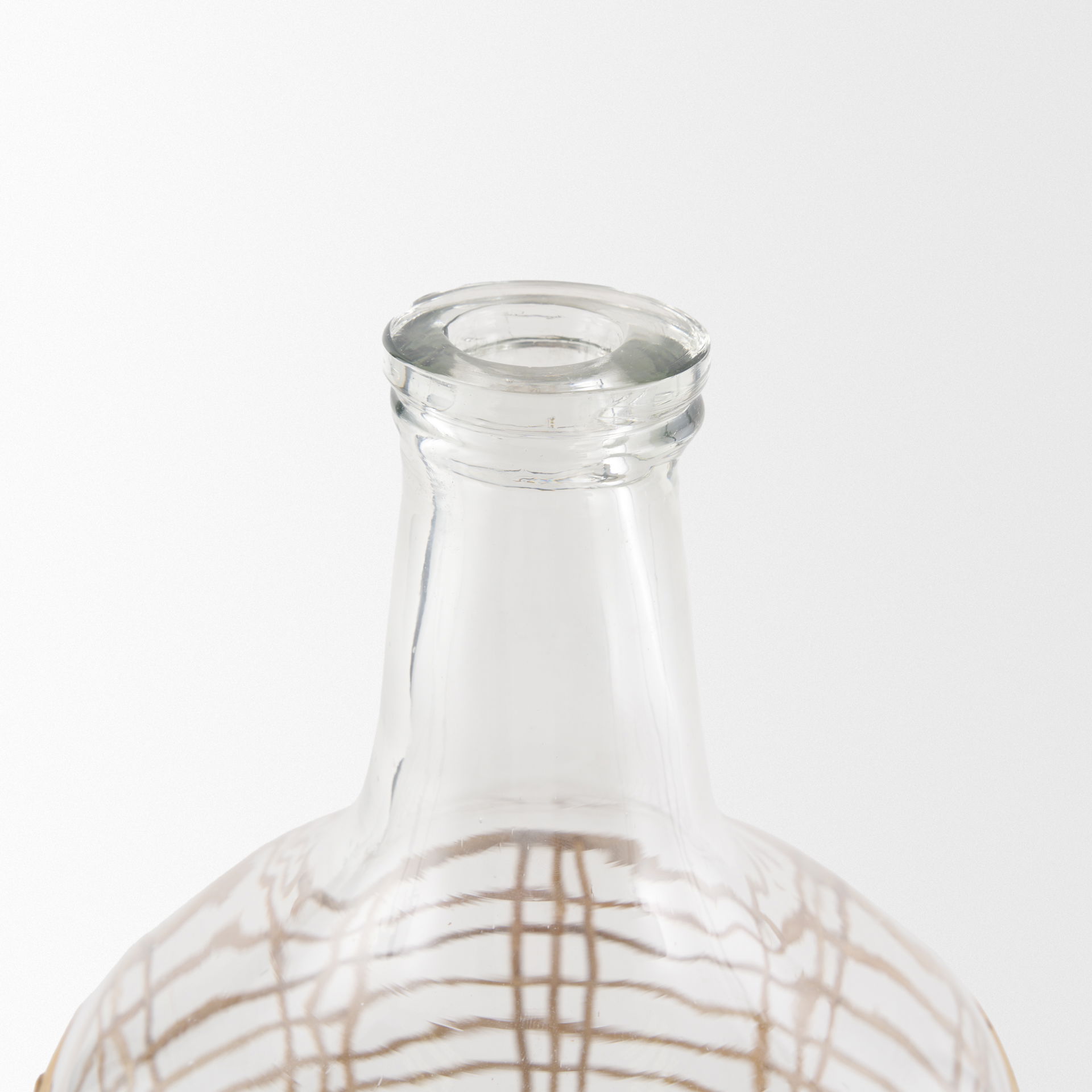 Troian Medium Rattan Wrapped Glass Bottle large image 