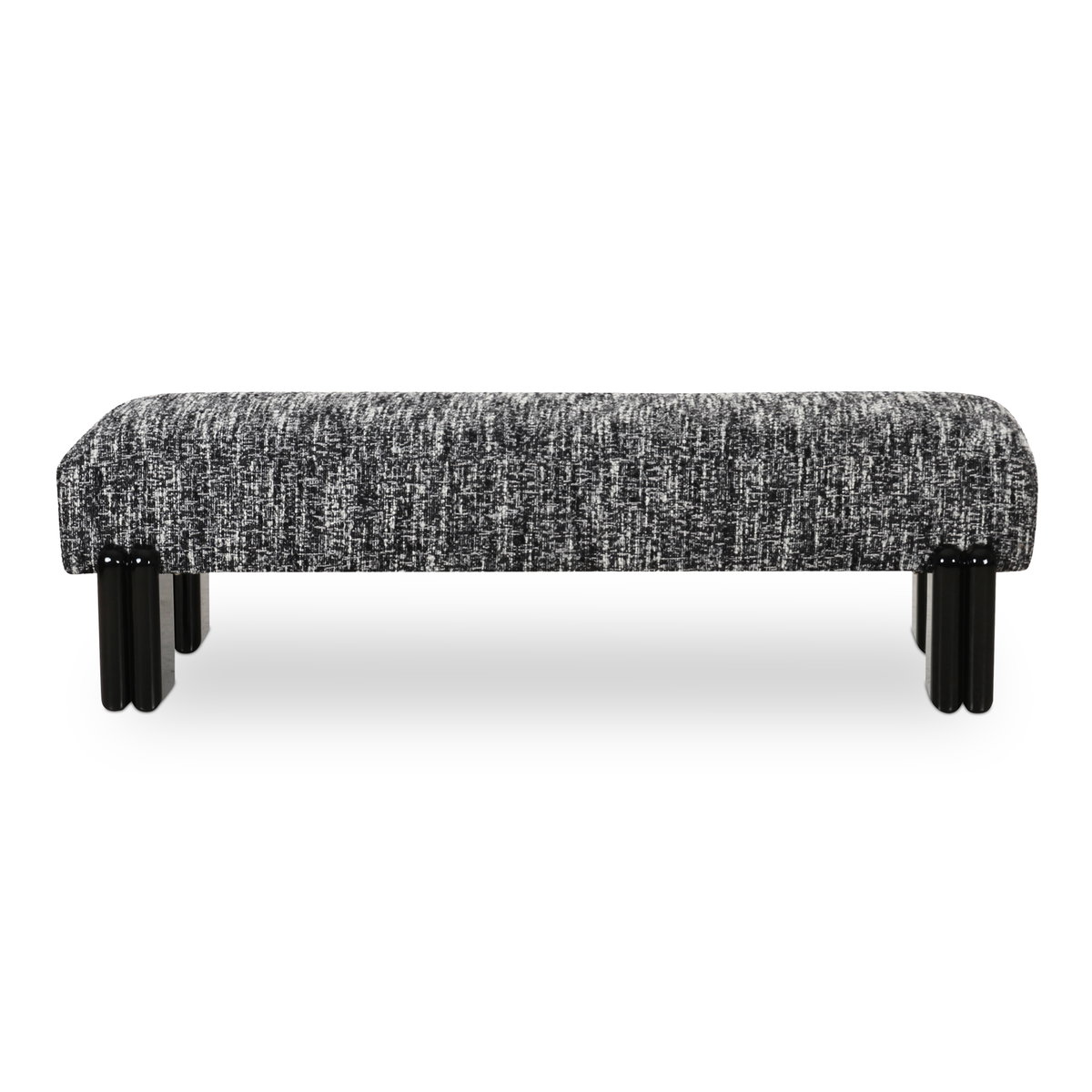 Priya Bench Black, Benche by Moe's Home, 55.9" width x 16.5" height x 20.5" depth View 1