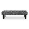 Priya Bench Black, Benche by Moe's Home, 55.9" width x 16.5" height x 20.5" depth thumbnail 1