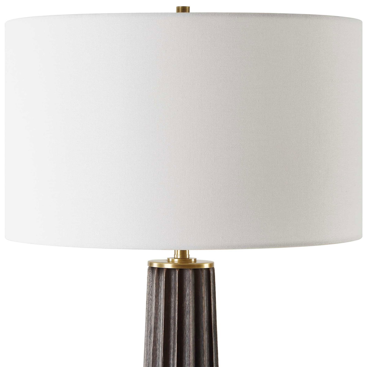Forage Dark Scalloped Table Lamp, by Uttermost, 1'3" width x 2'7.5" height x 1'3" depth View 6