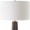 Forage Dark Scalloped Table Lamp, by Uttermost, 1'3" width x 2'7.5" height x 1'3" depth thumbnail 6