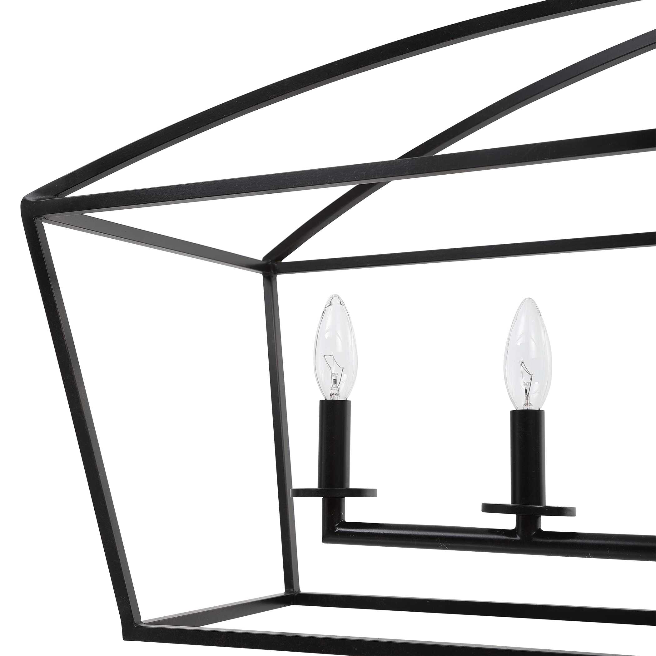 Clayton 6 Light Linear Chandelier large image 