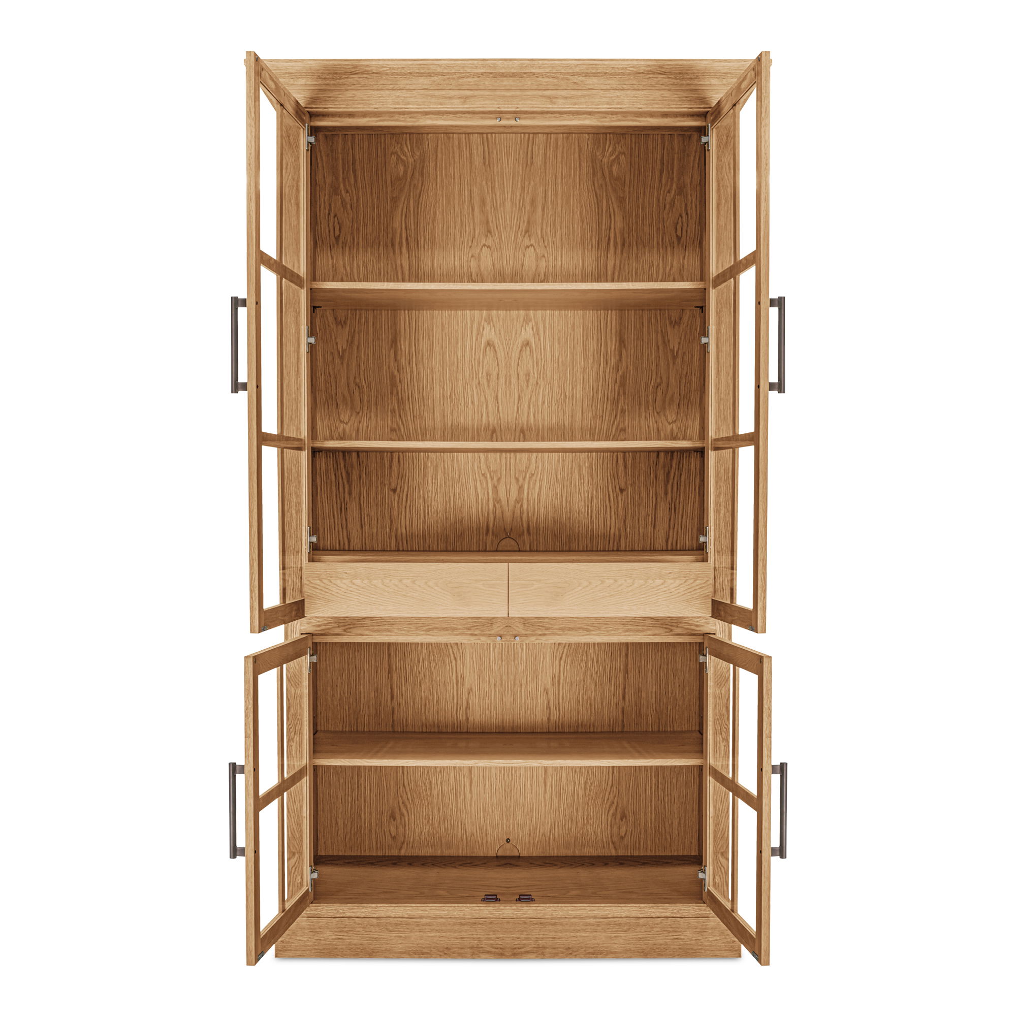 Raymond Tall Cabinet Natural, Cabinets & Sideboard by Moe's Home, 48" width x 83" height x 21" depth View 4