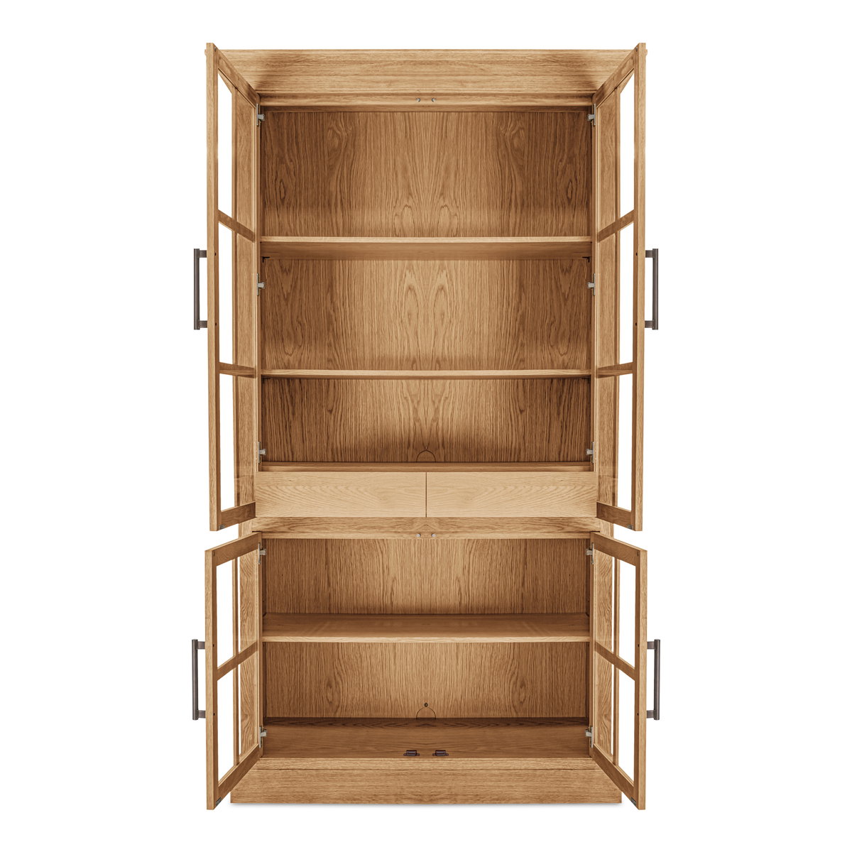 Raymond Tall Cabinet Natural, Cabinets & Sideboard by Moe's Home, 48" width x 83" height x 21" depth View 4