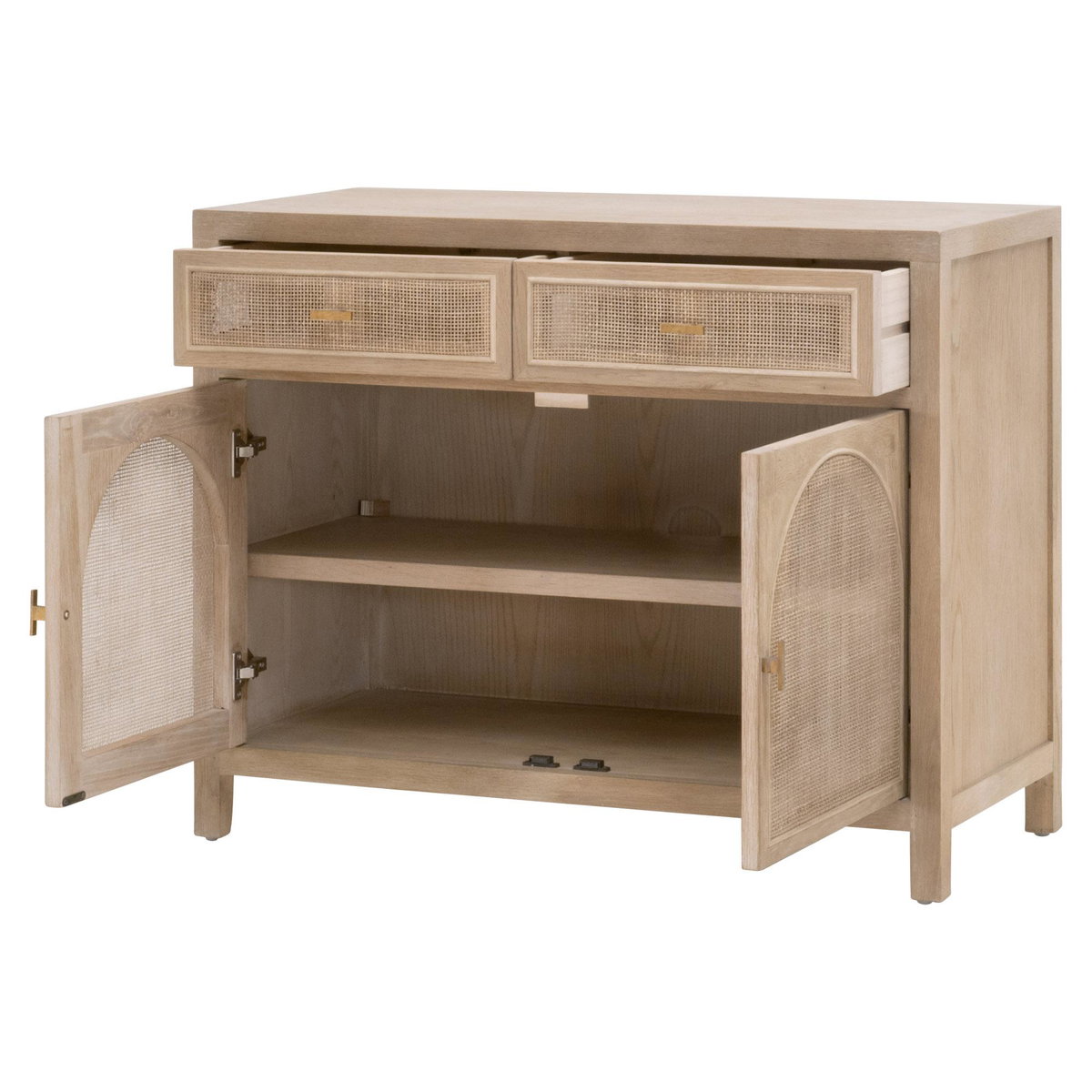 Cane Media Cabinet, Shelving & Bookcase by Essentials for Living, 39" width x 31" height x 18" depth View 5