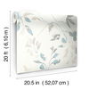 Linden Flower Spa Blue Peel & Stick Wallpaper thumbnail 2