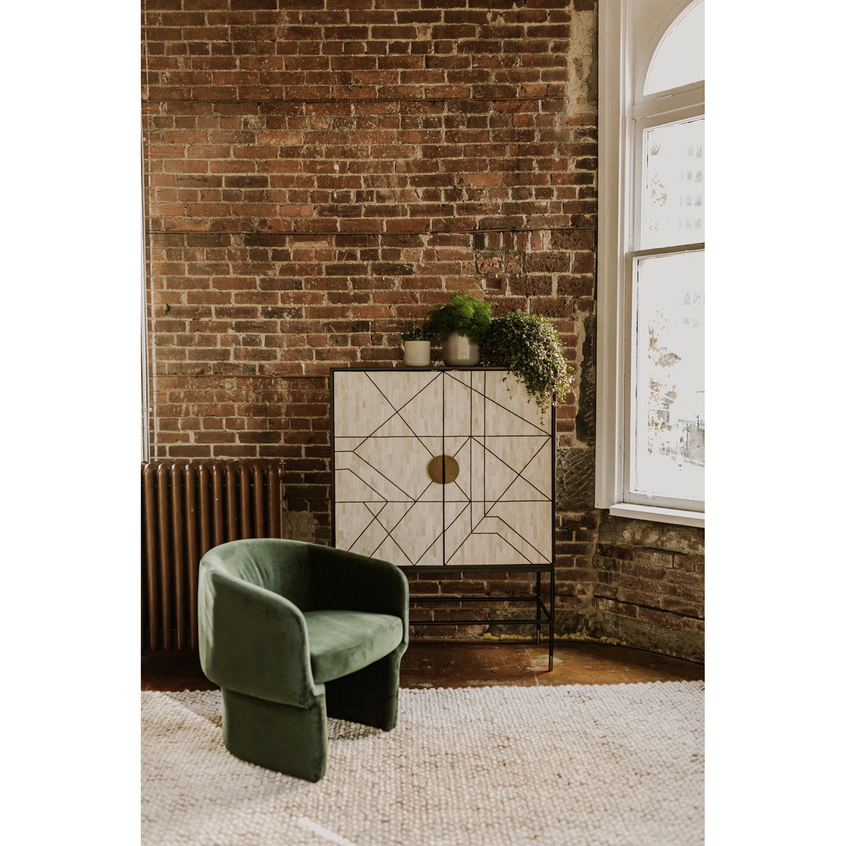 Franco Chair Dark Green, Accent Chair by Moe's Home, 27.5" width x 27.5" height x 28" depth View 8