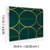 Sun Circles Emerald & Gold Wallpaper 4 Sun Circles Emerald & Gold Wallpaper thumbnail 4