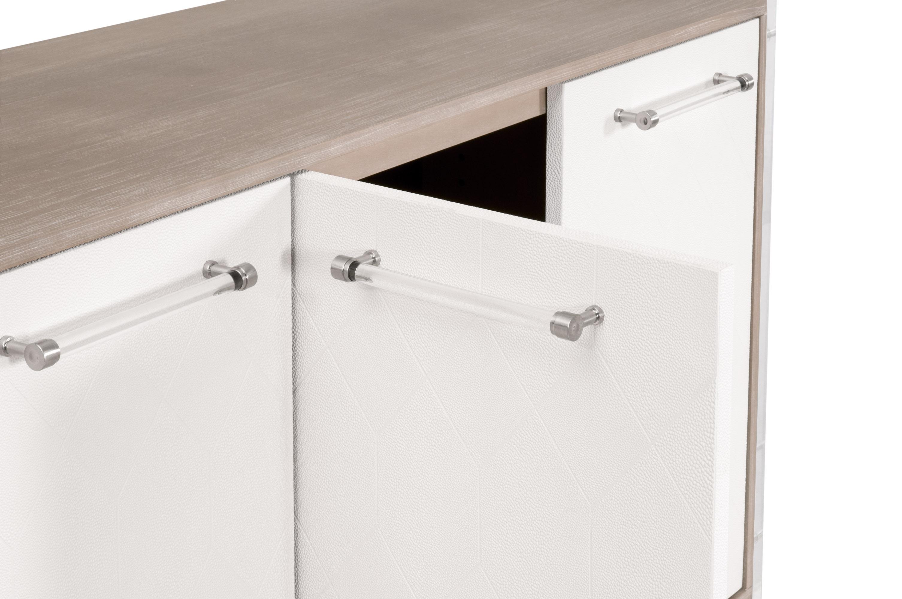 Lorin Shagreen Media Sideboard, Cabinets & Sideboard by Essentials for Living, 67" width x 34.5" height x 19" depth View 12