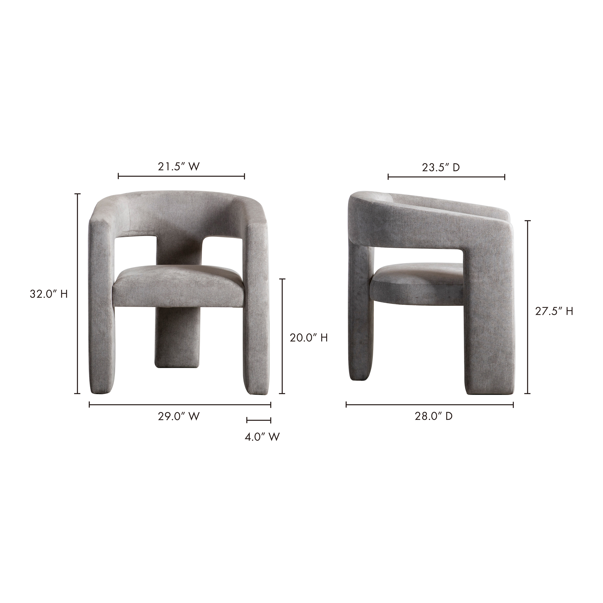 Elo Chair Light Grey large image 