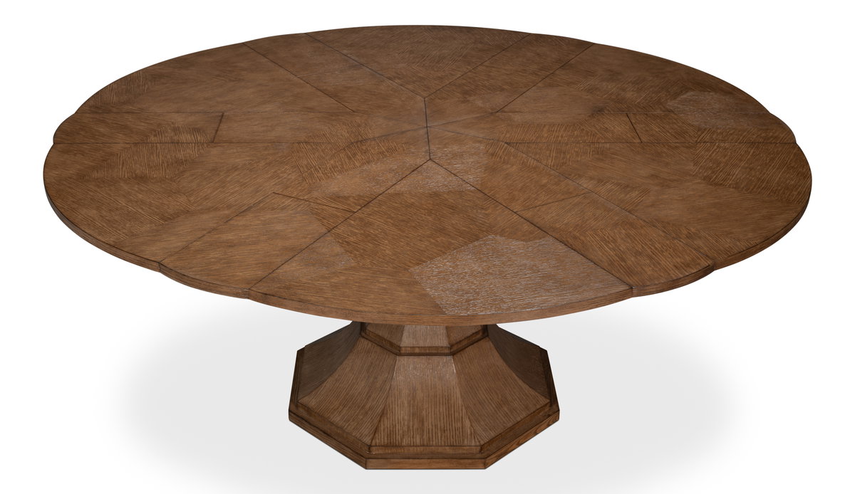 Giselle Jupe Table  Medium  Light Mink, by Sarreid, 4'7" length x 4'7" width x 2'6" height View 3