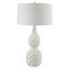 Twisted Swirl White Table Lamp thumbnail 4