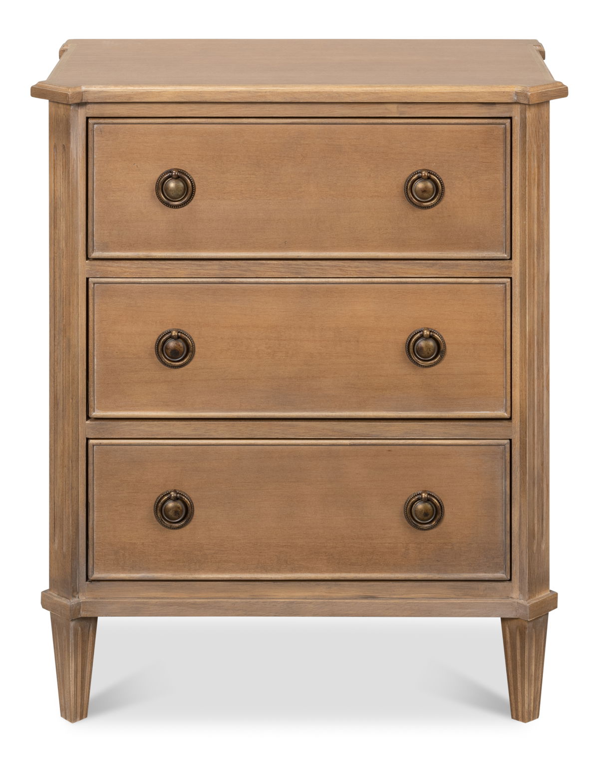 Poppin's 3 Drawer Chest, by Sarreid, 1'4" length x 1" width x 1" height View 2