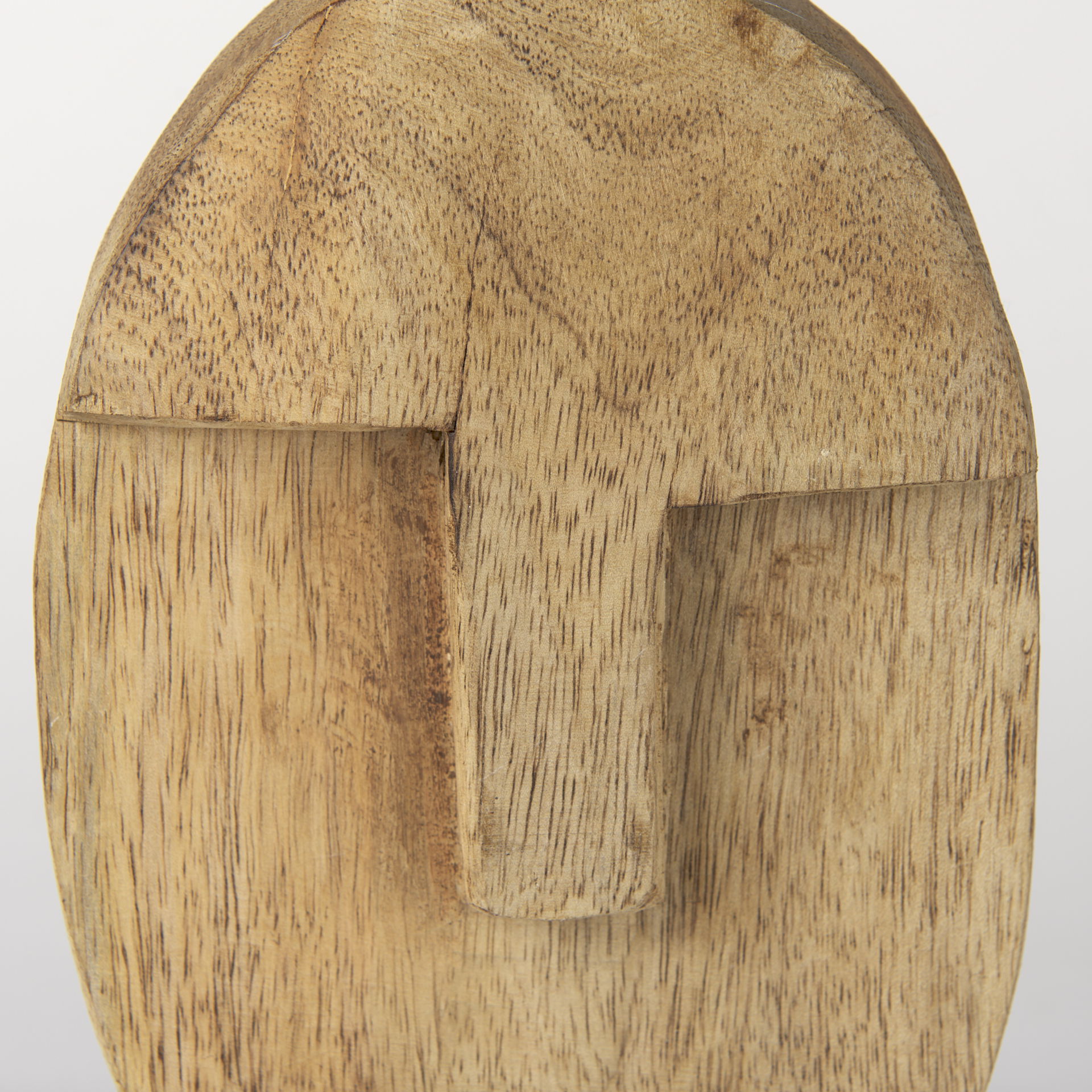 Ivan Medium Wooden Head Sculpture, Decorative Object by Mercana, 5.12" length x 4.72" width x 11.81" height View 11