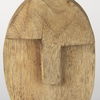 Ivan Medium Wooden Head Sculpture, Decorative Object by Mercana, 5.12" length x 4.72" width x 11.81" height thumbnail 11
