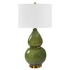 Gourd Green Table Lamp, by Uttermost, 1'4" width x 2'6.5" height x 1'4" depth thumbnail 5