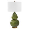 Gourd Green Table Lamp, by Uttermost, 16" width x 30.5" height x 16" depth thumbnail 5